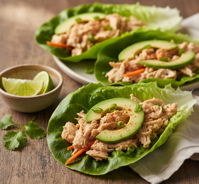 Low Carb Rotisserie Chicken Recipes – 10-Minute Lettuce Wraps