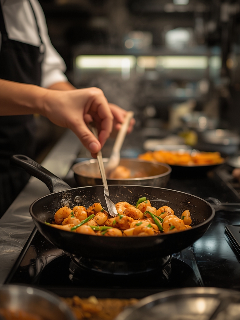 low carb shrimp stir fry step-by-step